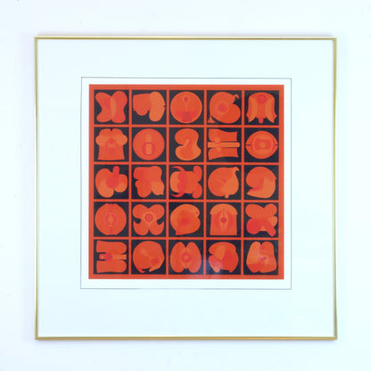 Takeshi Kawashima No. 68 Original Screen Print, Framed