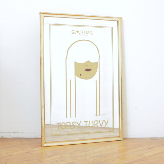 Vintage "Topsy Turvy" Mirror