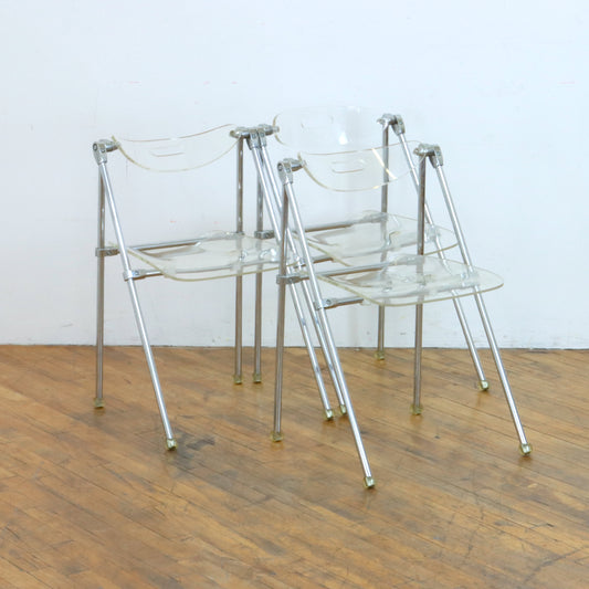 Vintage Lucite Folding Chairs