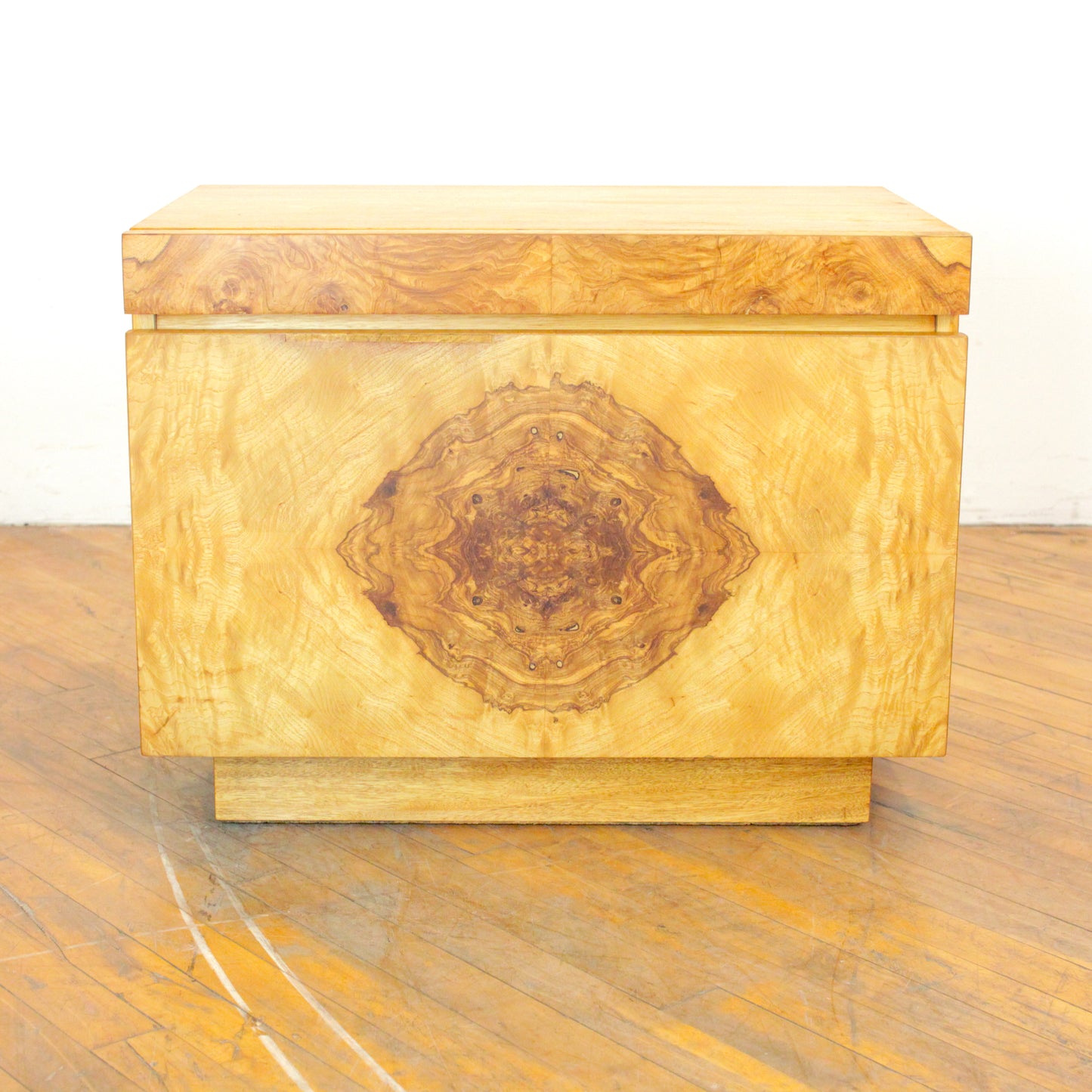 Pair of 1970s Lane Burl Nightstands