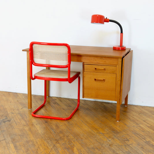 Vintge Domino Mobler Teak Drop Leaf Desk
