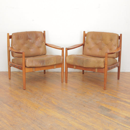 Pair of 1950s "Läckö" Lounge Chairs