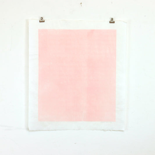 1990 Pink Relief Print by Joyce Dean