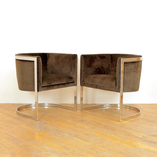 Jules Heumann Barrel Lounge Chairs
