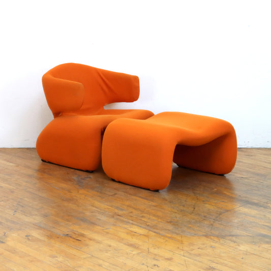 1960s "Djinn" Lounge Chair and Ottoman