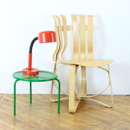 Vintage Italian Perforated Metal Side Table