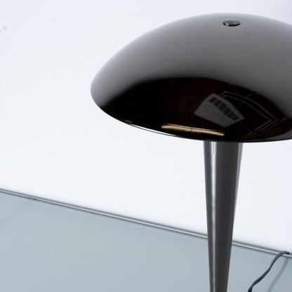 1980s Gunmetal Mushroom Lamp by Lite Source
