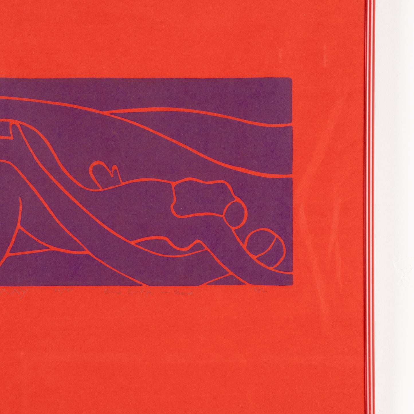 1982 Dan May Screen Print "Bare Bodies in Love"