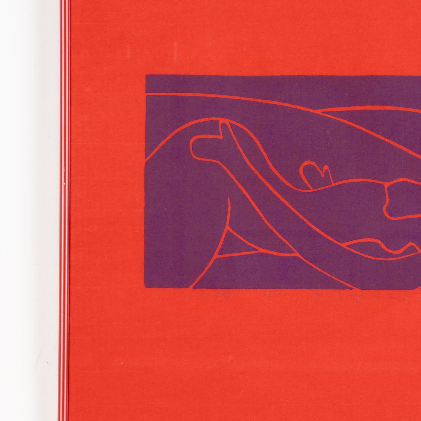 1982 Dan May Screen Print "Bare Bodies in Love"