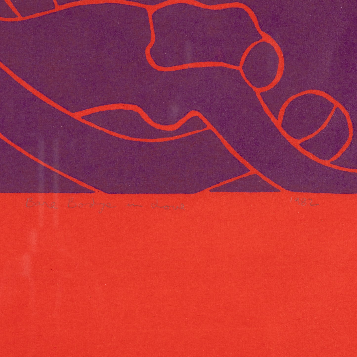 1982 Dan May Screen Print "Bare Bodies in Love"