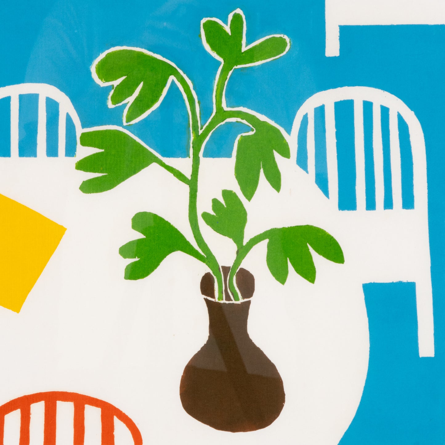 1978 Screen Print by Dan May "Vase on Table"