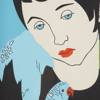 1970s Screenprint-"Parakeets"