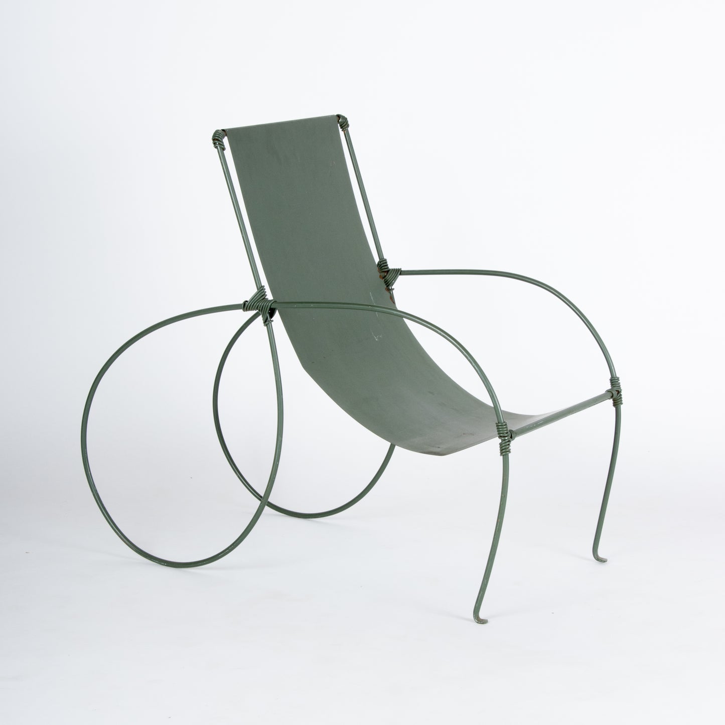 Unusual 1940s Sculptural Iron Chair