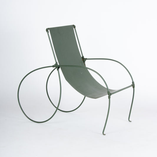 Unusual 1940s Sculptural Iron Chair