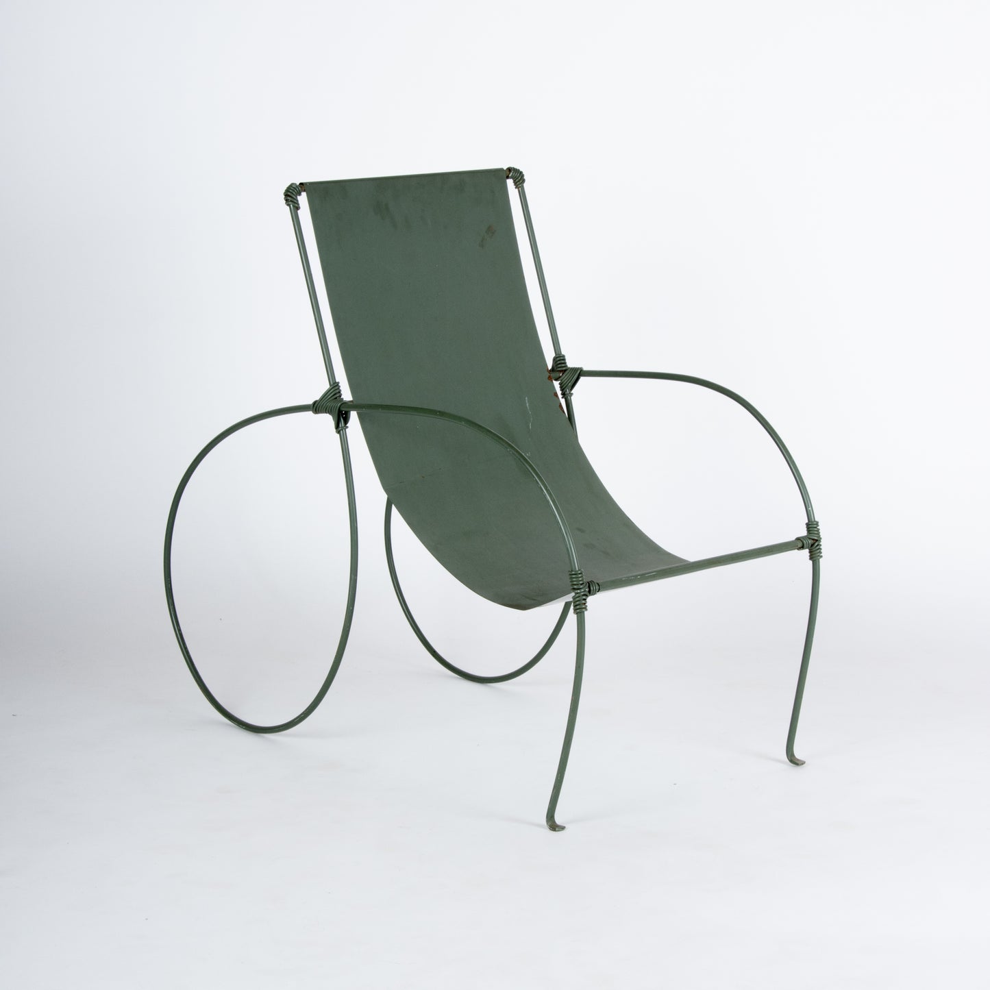 Unusual 1940s Sculptural Iron Chair