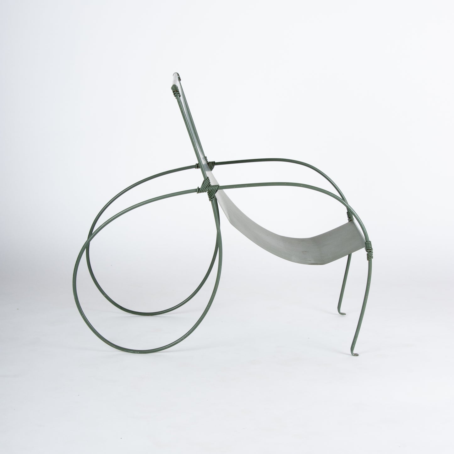 Unusual 1940s Sculptural Iron Chair