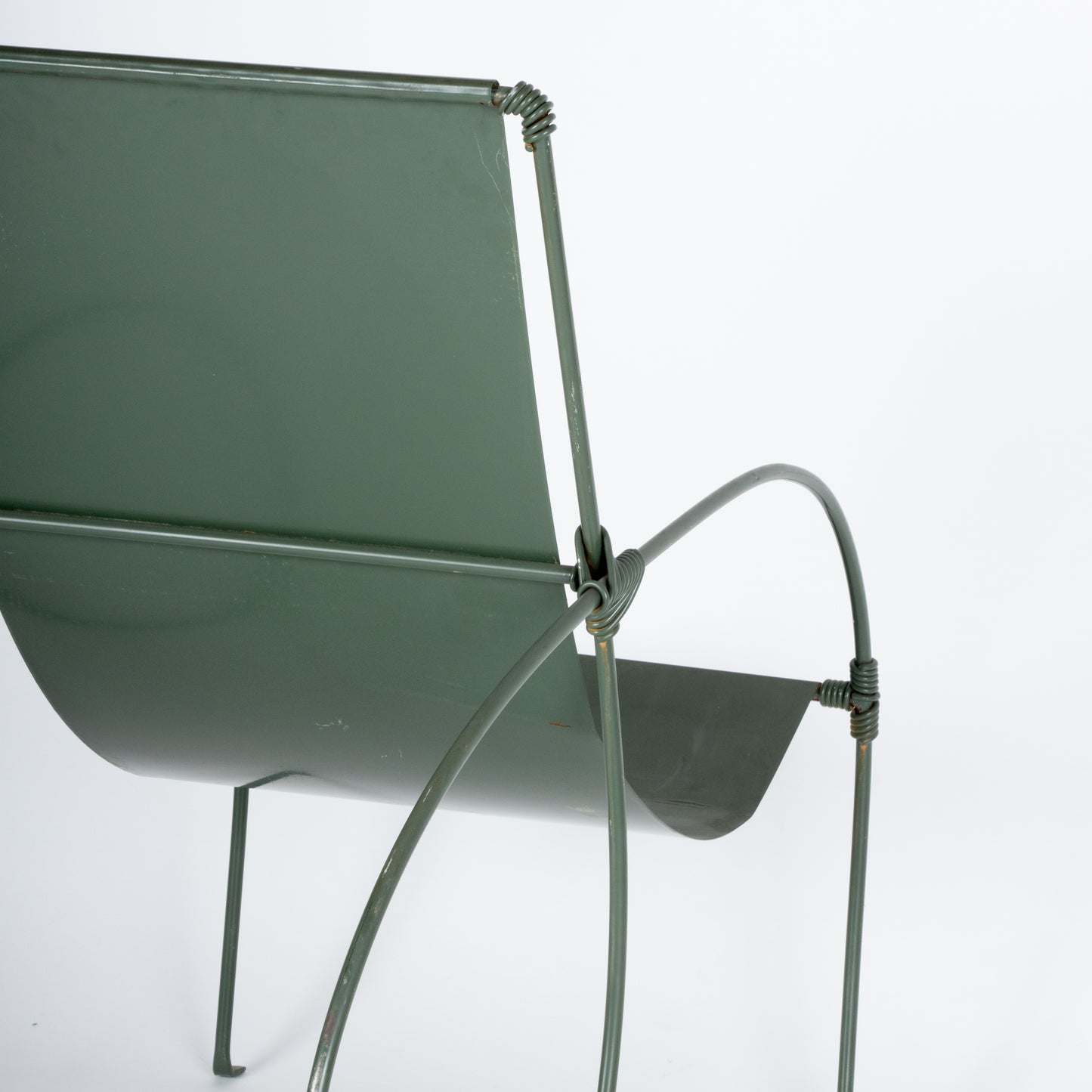 Unusual 1940s Sculptural Iron Chair