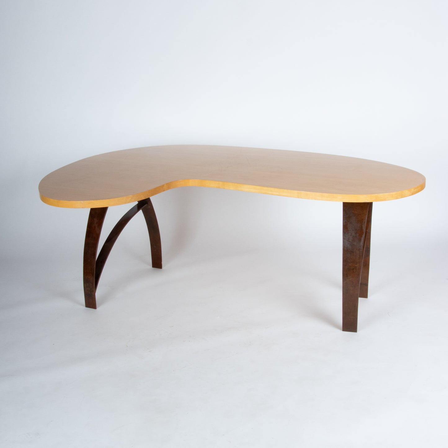Solid Maple Sculptural Table or Desk, Custom