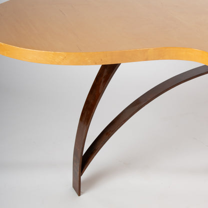Solid Maple Sculptural Table or Desk, Custom