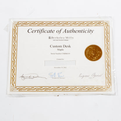 Solid Maple Sculptural Table or Desk, Custom