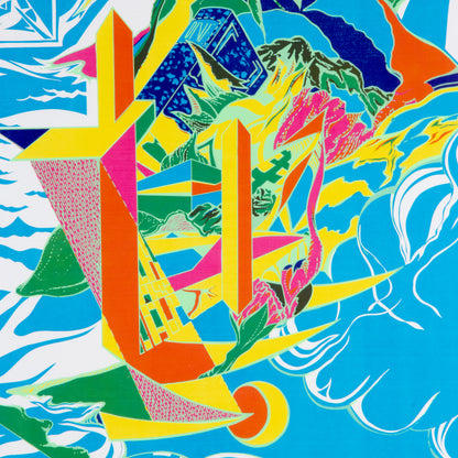 1960s Screen (Somewhat) Psychedelic Screenprint