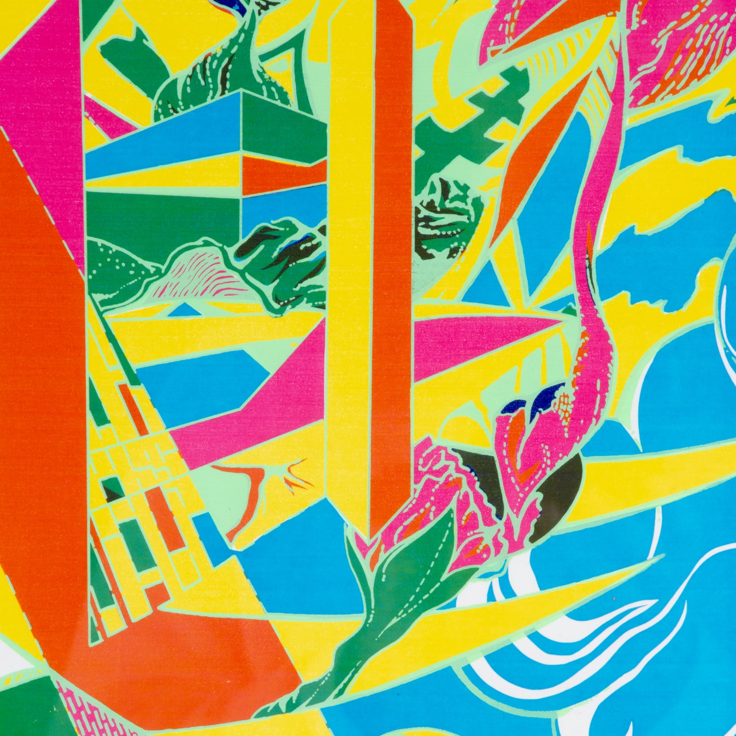 1960s Screen (Somewhat) Psychedelic Screenprint