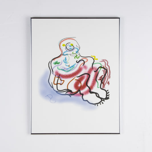 Large 1980s Digital Figurative Print by Don Carr