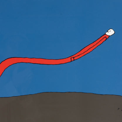 Original 1969 Folon Eurodesign Poster, Framed