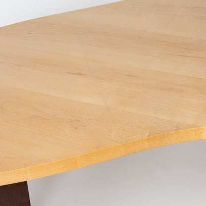 Solid Maple Sculptural Table or Desk, Custom