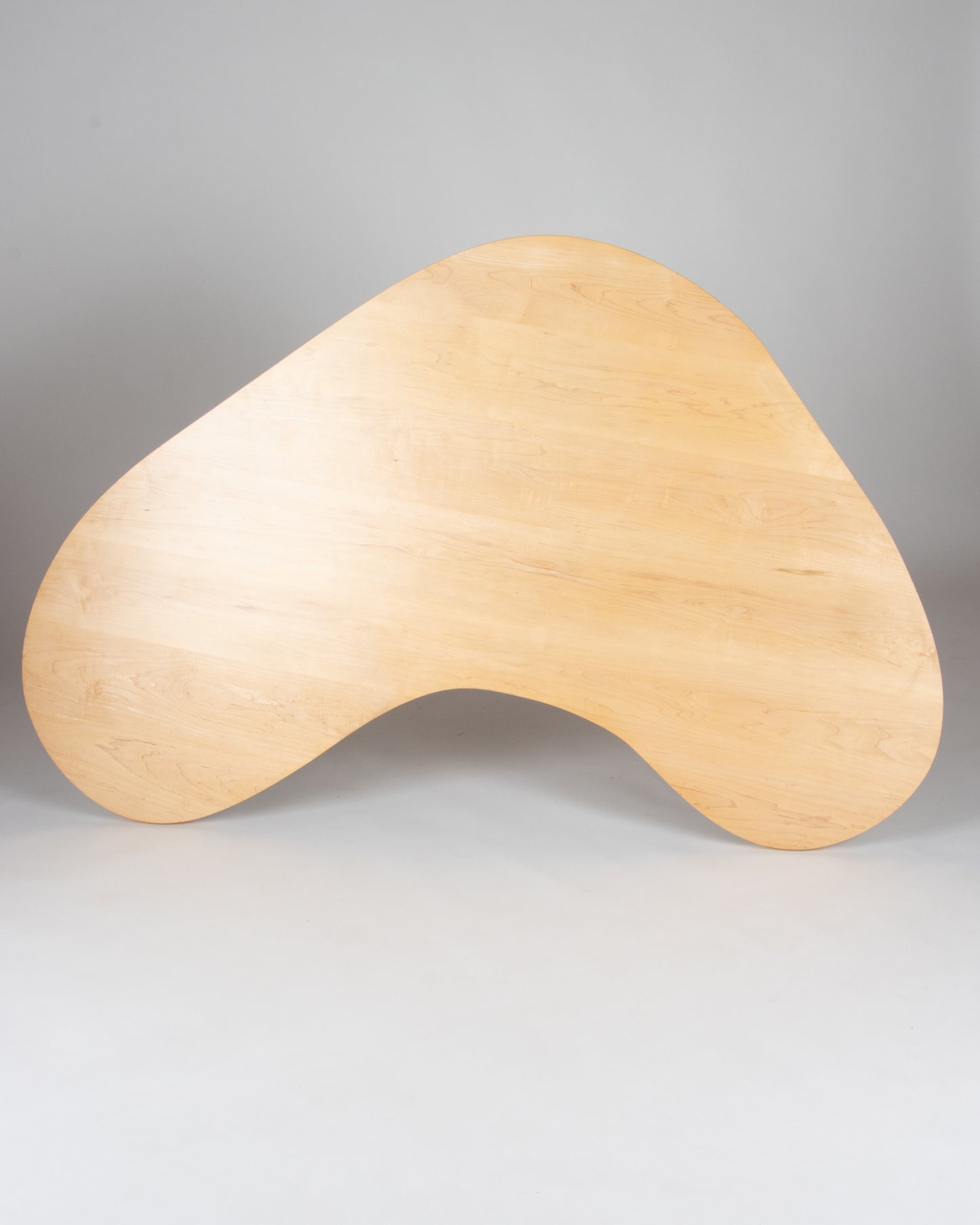 Solid Maple Sculptural Table or Desk, Custom