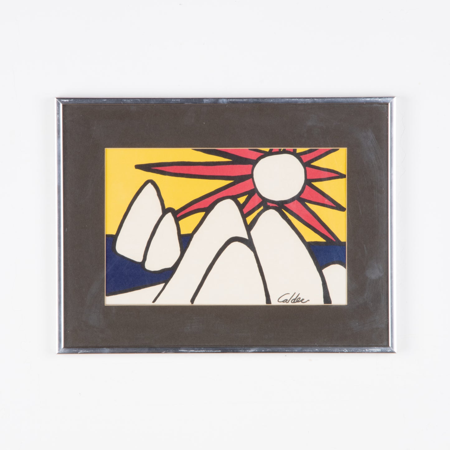 Vintage Alexander Calder Lithograph, Framed