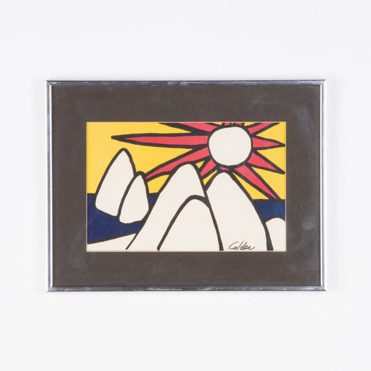 Vintage Alexander Calder Lithograph, Framed