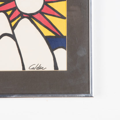 Vintage Alexander Calder Lithograph, Framed