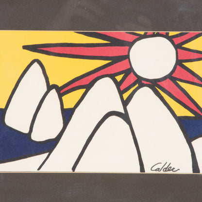 Vintage Alexander Calder Lithograph, Framed