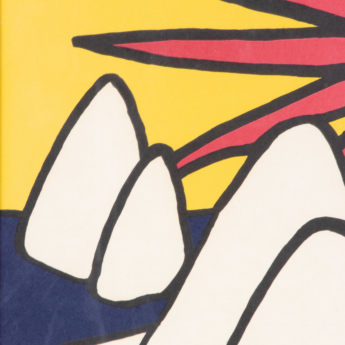 Vintage Alexander Calder Lithograph, Framed