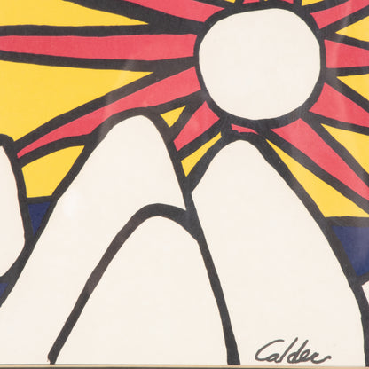 Vintage Alexander Calder Lithograph, Framed