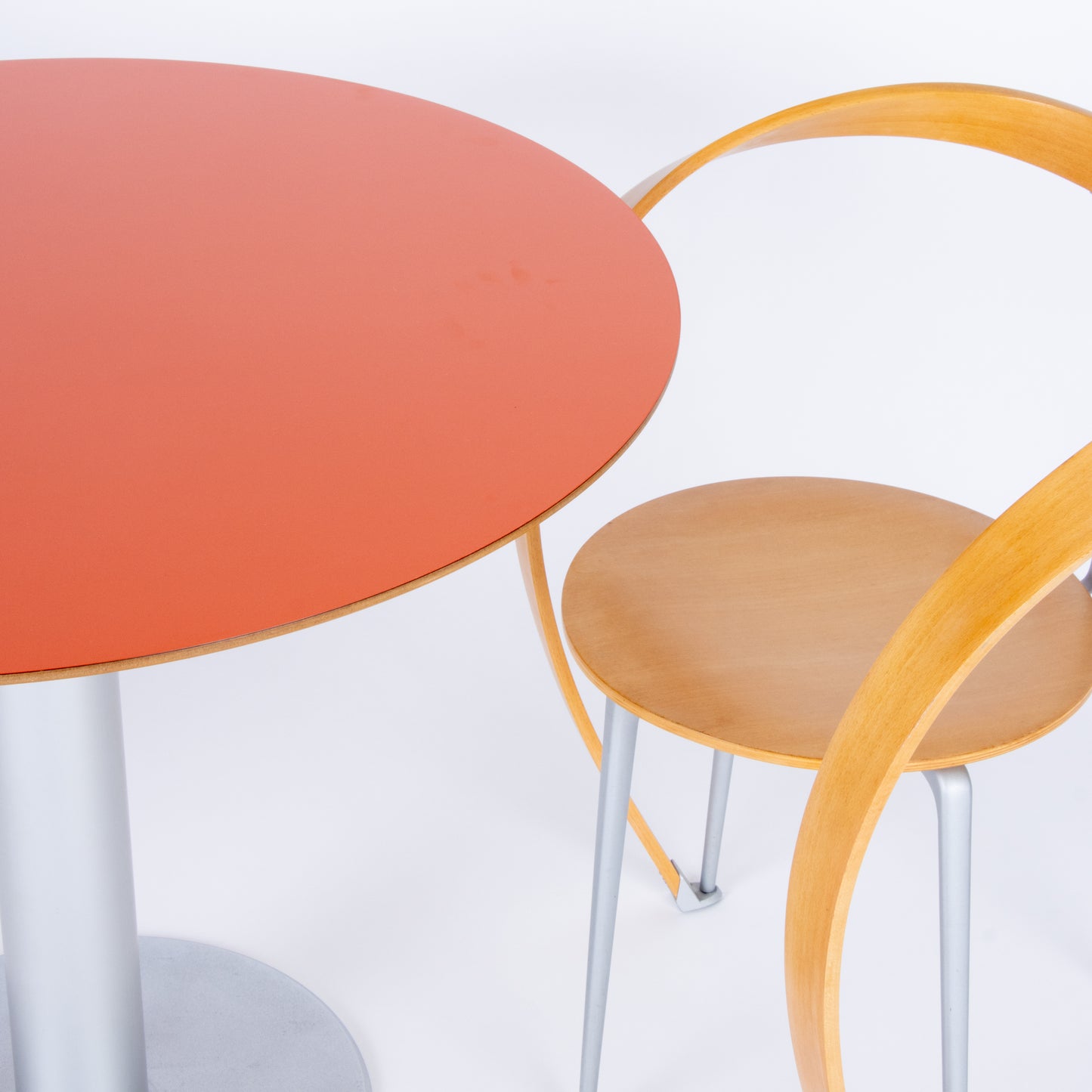 Custom Orange Stua "Zero" Dining Table