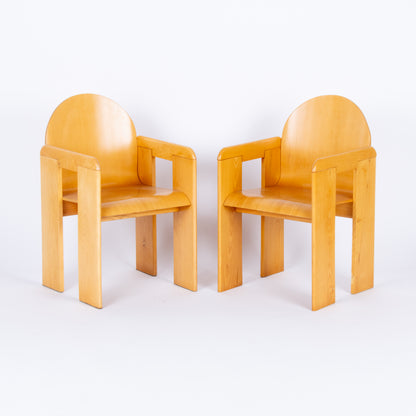 Rental: Pair of Molded Ply Chairs Attributed to Afra and Tobia Scarpa