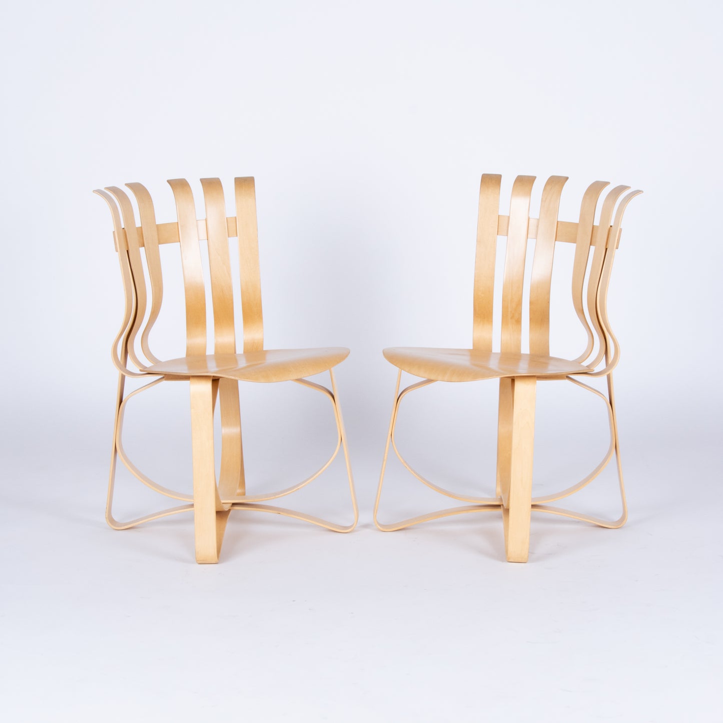 Pair of Frank Gehry Hat Trick Chairs