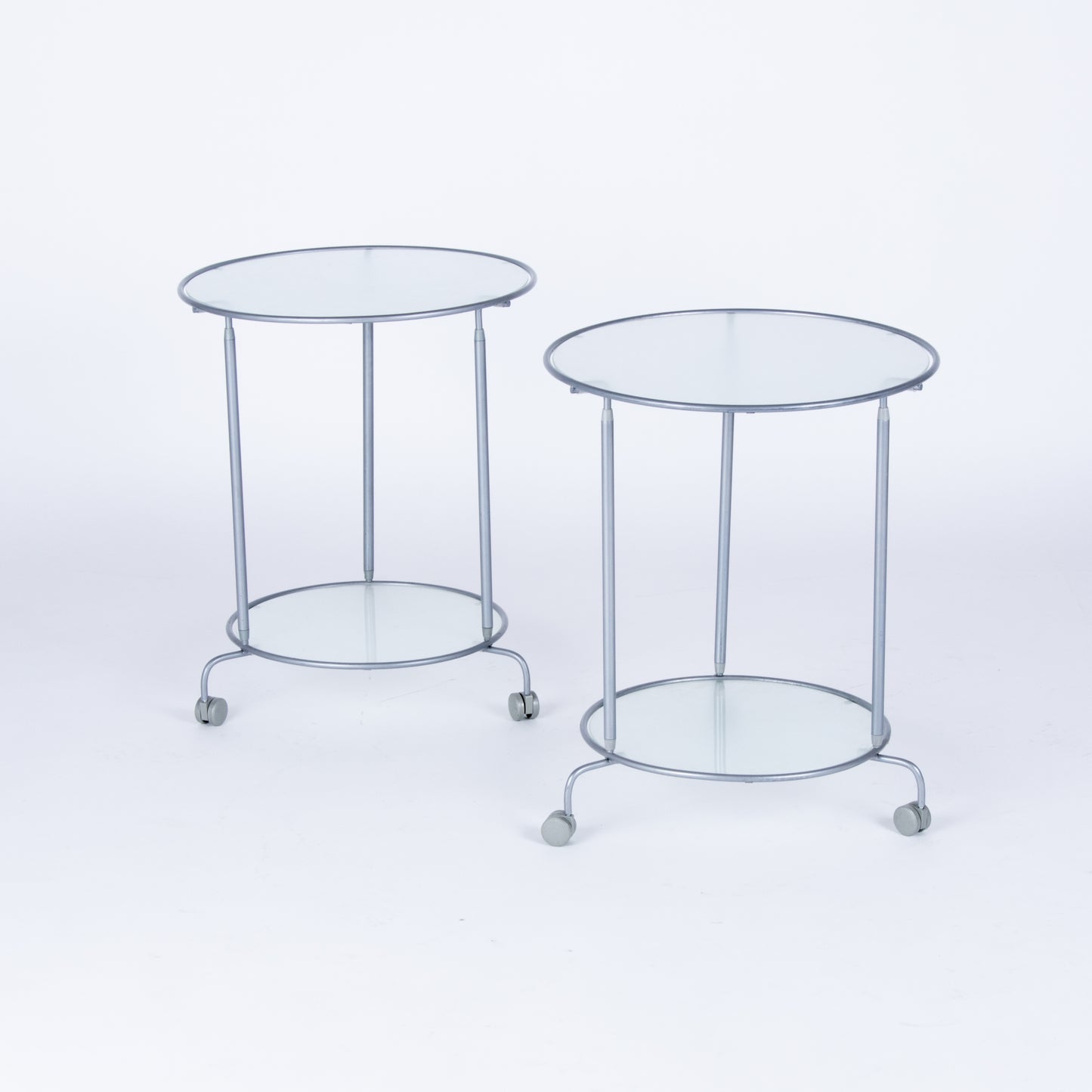 Pair of Vintage IKEA Rolling Side Tables