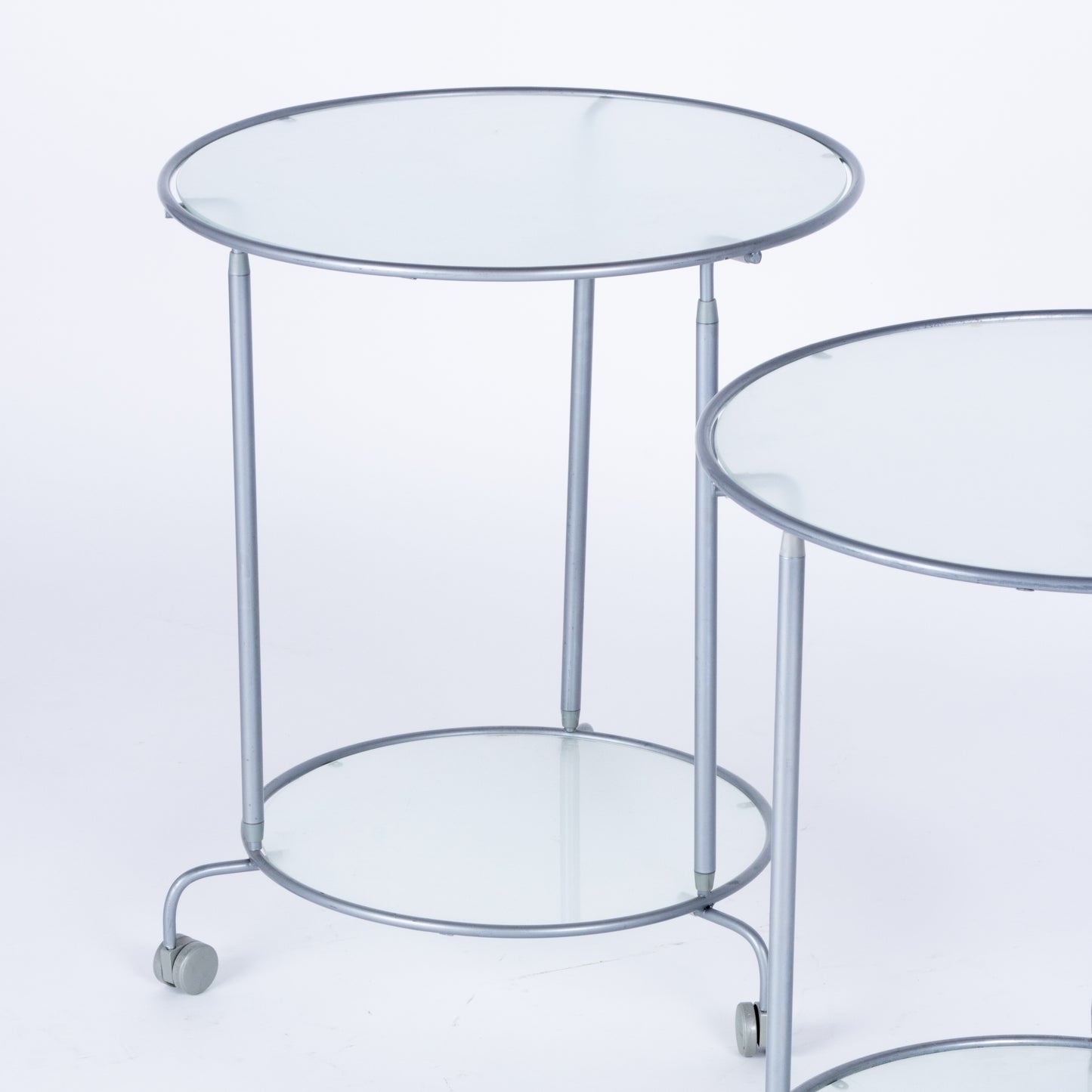 Pair of Vintage IKEA Rolling Side Tables