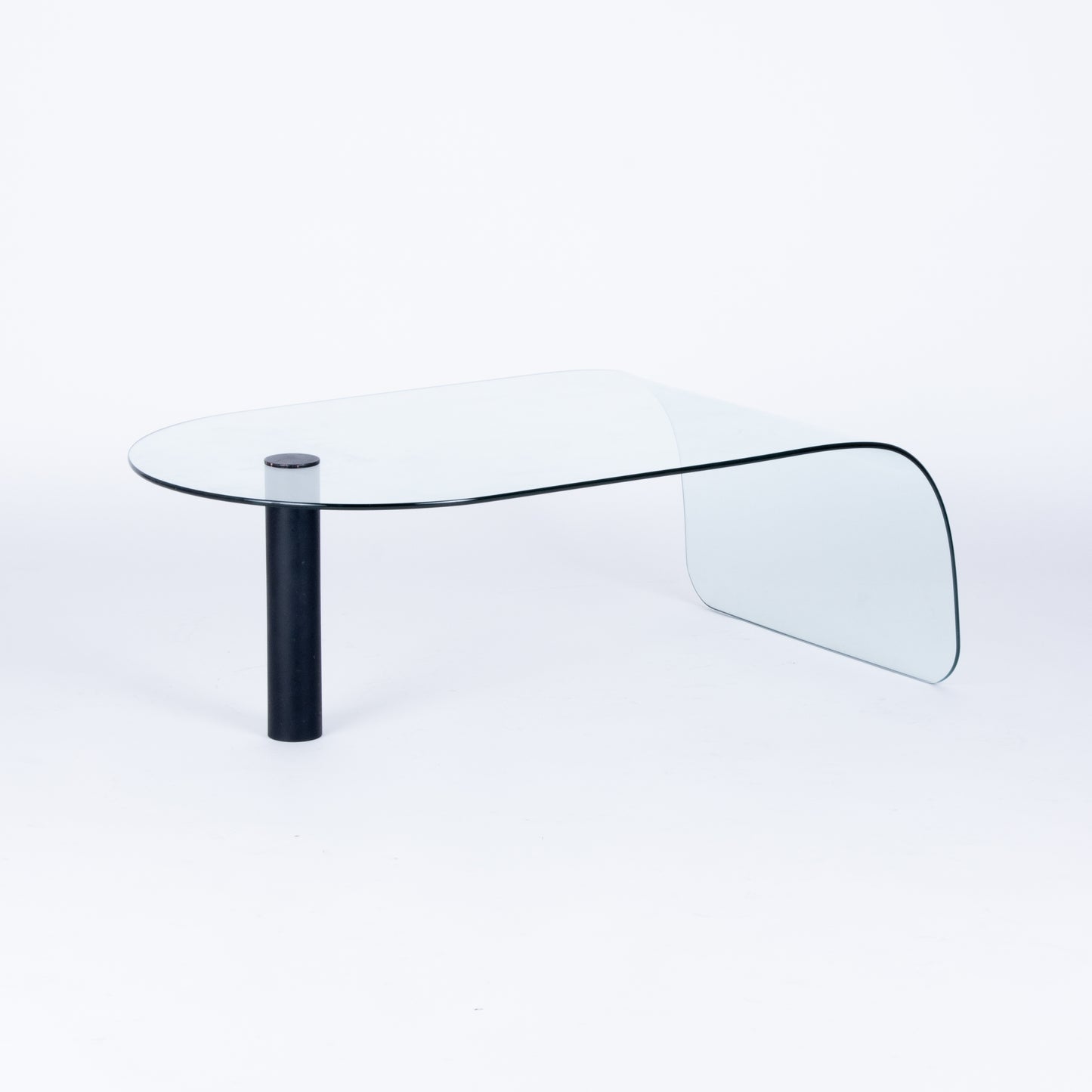 Postmodern Glass Waterfall Coffee Table, Customizable Color