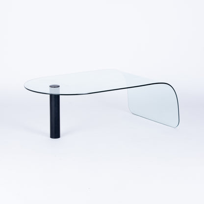 Postmodern Glass Waterfall Coffee Table, Customizable Color