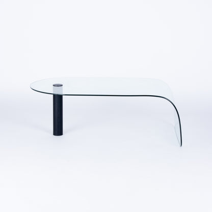 Postmodern Glass Waterfall Coffee Table, Customizable Color