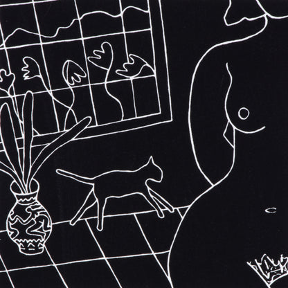1987 "Nude and Cat" by Dan May