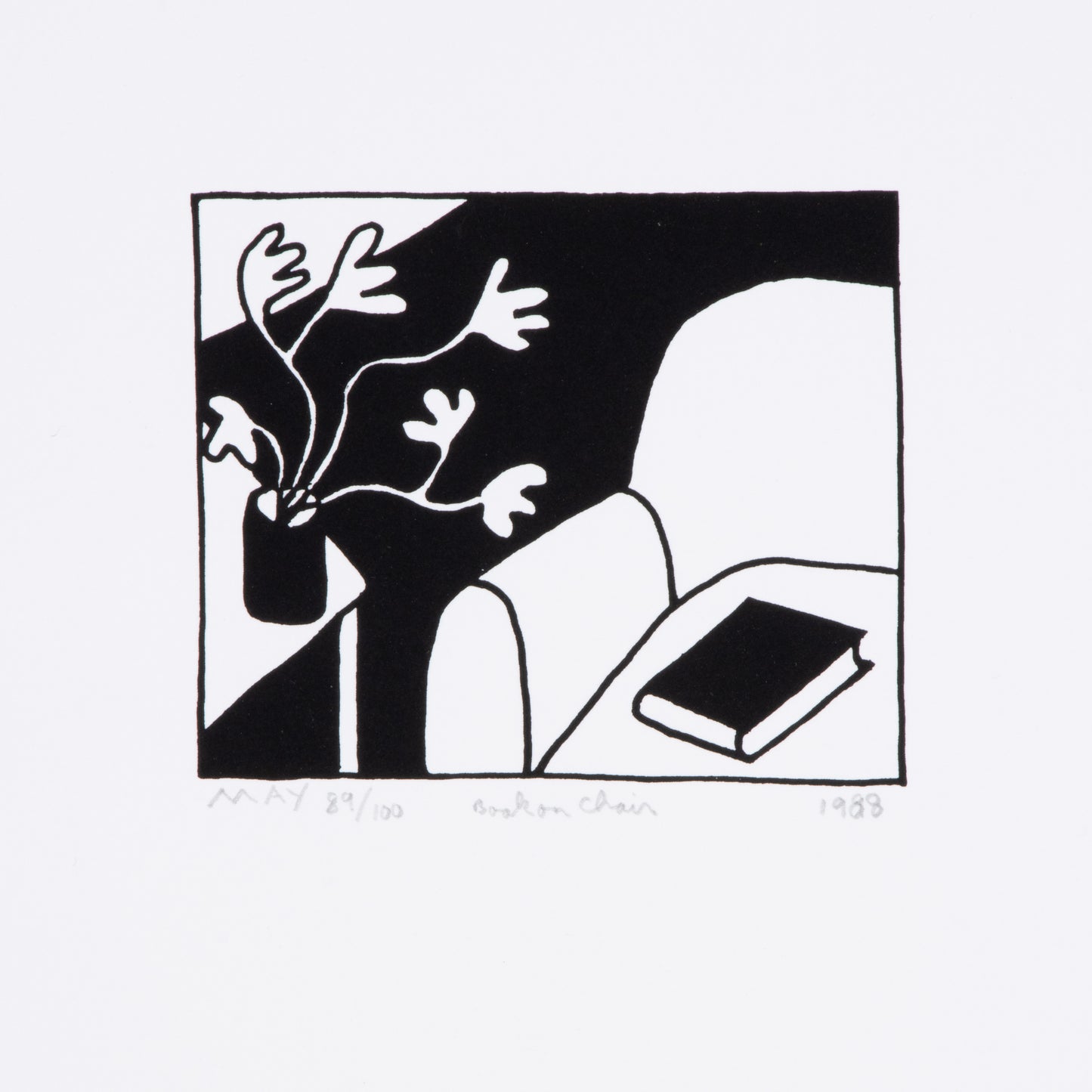 1988 "Book on Chair" by Dan May