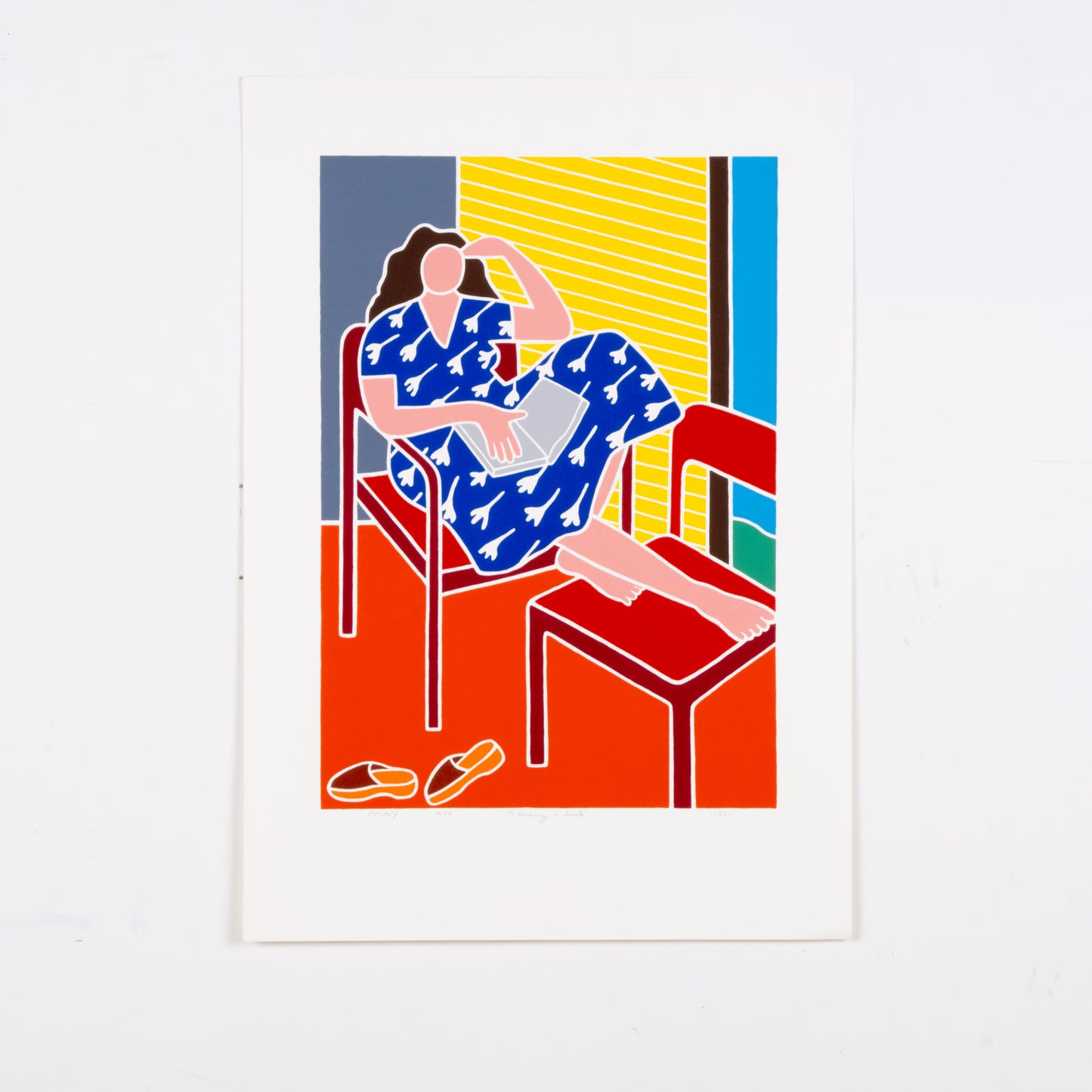 Large 1980 "Reading a Book" by Dan May