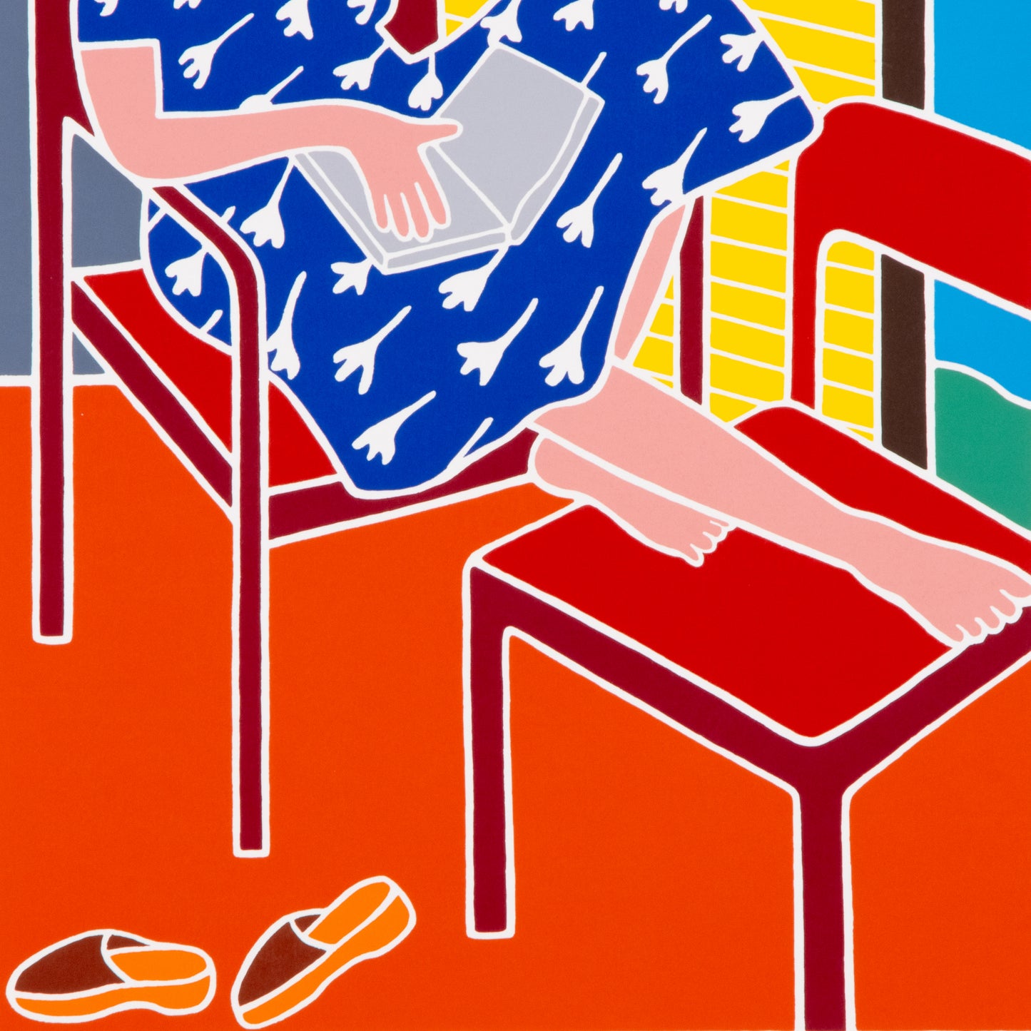 Large 1980 "Reading a Book" by Dan May