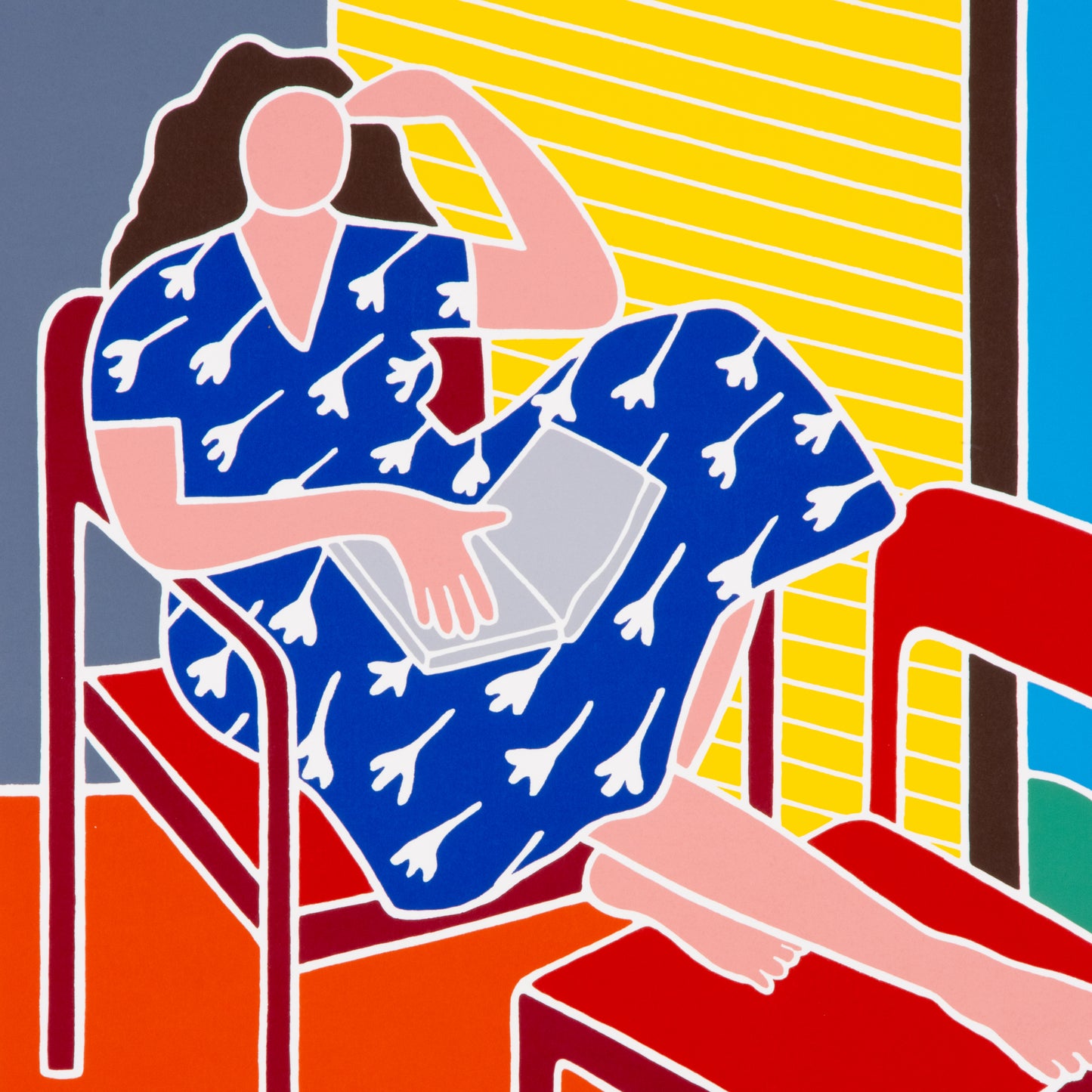 Large 1980 "Reading a Book" by Dan May