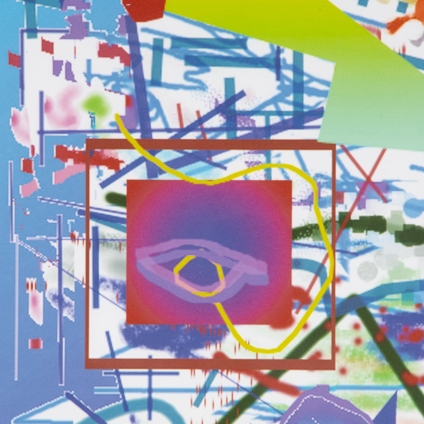 Large 1980s Digital Art by Don Carr